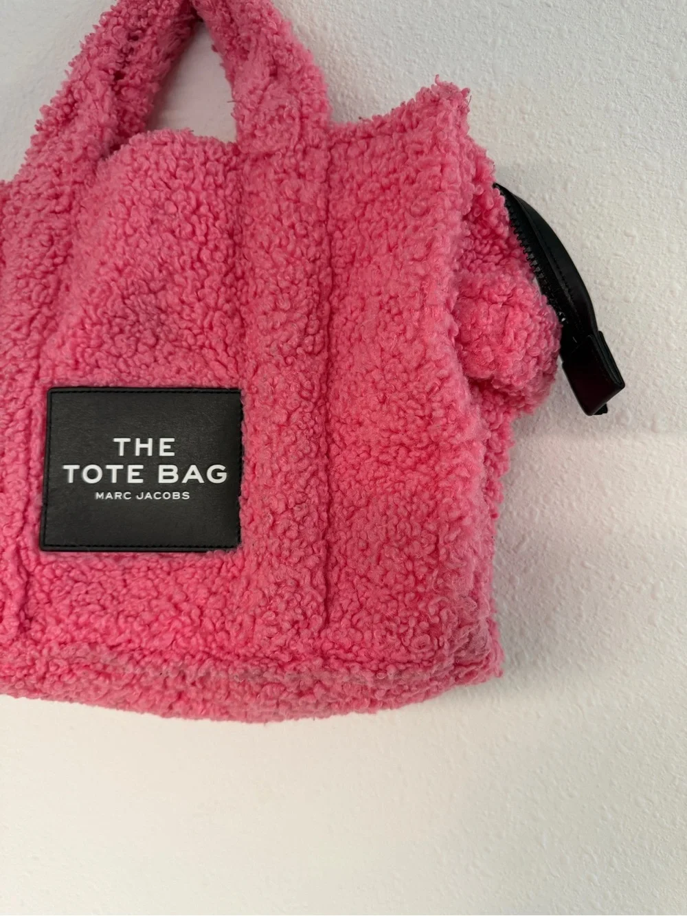 Marc Jacobs Pink Sherpa Mini Tote Bag - Picture 4 of 11